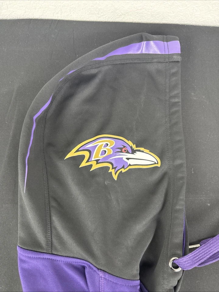 Majestic Baltimore Ravens Casco Sudadera con Capucha 2012 Mediana Nueva Foto 3 de 4