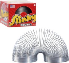 The Original Slinky Walking Spring Toy, 2.75-inch Diameter Metal Slinky, Toy..