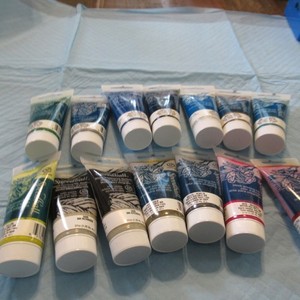 LOT OF 14 TUBES OF SPEEDBALL BLOCK PRINTING INK