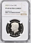 2025 S Kennedy Half Dollar 50C NGC PROOF PF69 Ultra Cameo