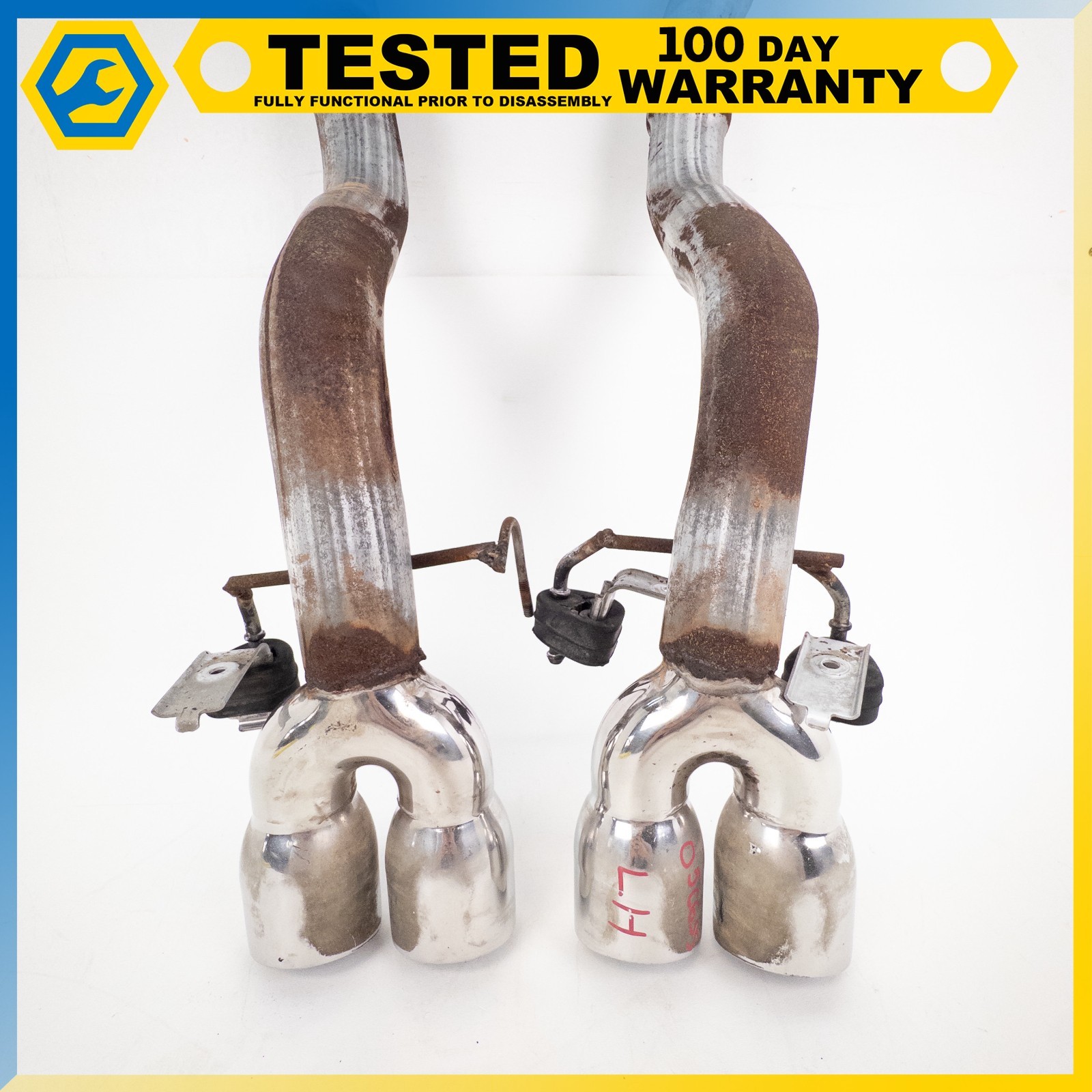 05-13 CHEVROLET CORVETTE C6 REAR EXHAUST MUFFLER ASSEMBLY TAIL PIPE OEM