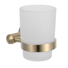 Wall Mount Cup Holder Toothbrush Organizer Countertop Decorative