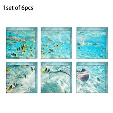 6x Convenient Non-slip Bathtub Sticker Non-Slip Safety Shower Tread for Bathroom