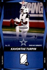 2025 Uno Elite Alternate - Blue KaVontae Turpin Dallas Cowboys #172