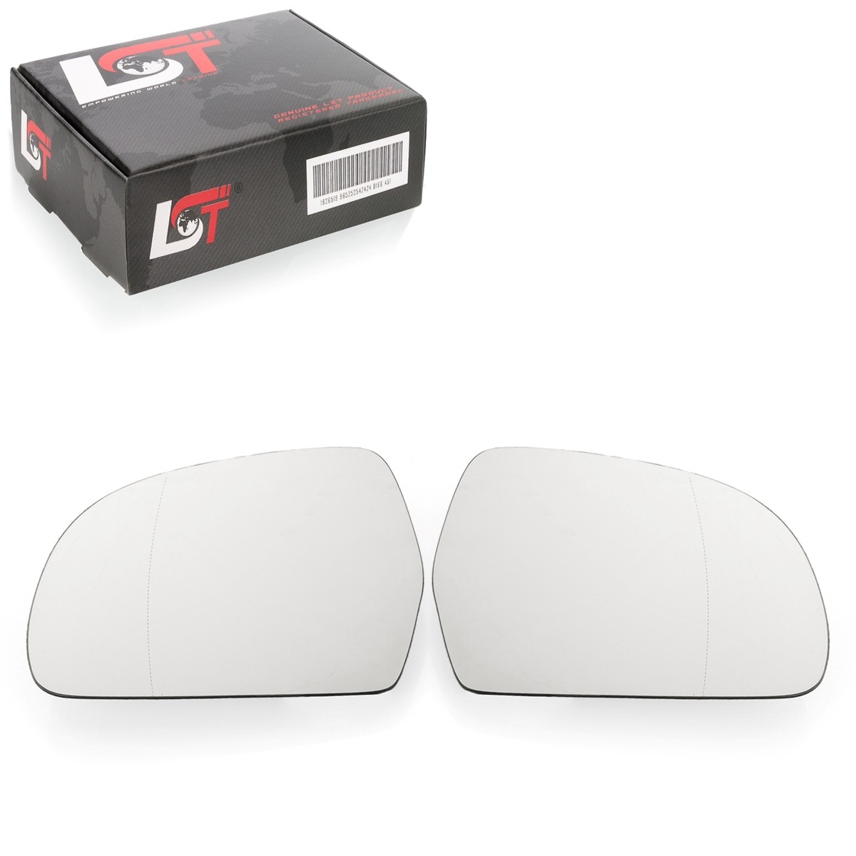 2X Side Mirrors Left Right Aspherical For Skoda Octavia II 2 09-13