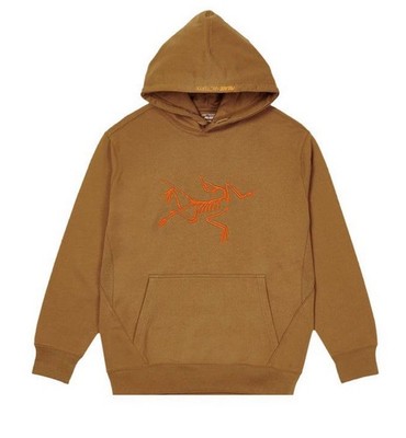 Palace X Arc teryx Hoodie Size Large Brown Deadstock Authentic Hype Rare NWT  