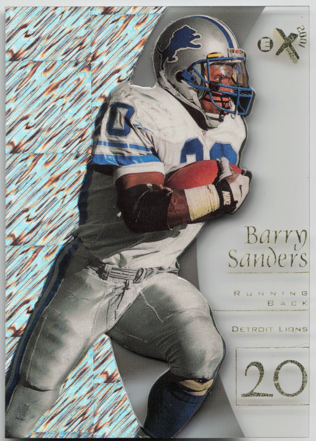 1998 SkyBox E-X2001 Barry Sanders #5 Detroit Lions