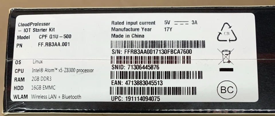 Acer CloudProfessor IoT Starter Kit, Intel Atom x5-Z8300, 2GB RAM, 16GB EMMC - Image 3 of 3