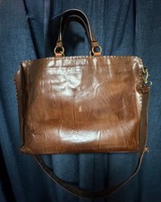 Borsa a tracolla HENRY BEGUELIN tote bag borsetta pelle marrone Omino 2 vie donna