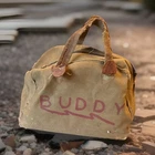 Vintage Canvas Military Duffel Bag w/ Zipper & Handles, WW1 or WW2 ??