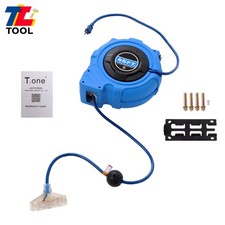 45FT Retractable Extension Cord Reel Power Cord Reel 12AWG/3C SJTOW 125V 1875W