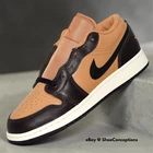 Nike Air Jordan 1 Low SE (GS) Flax Black Brown HQ3604-201 Multi Sizes NEW