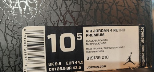 NEW Nike Air Jordan Retro 4 Pinnacle Premium Pony Hair Black 819139-010 - Picture 3 of 16