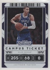 2020 Panini Contenders Draft Picks Variation Campus Ticket Jayson Tatum #8 0a4