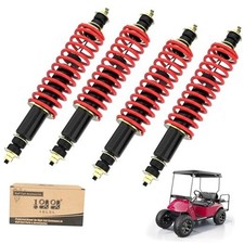 Golf Cart Front/Rear Absorber Shocks, Upgrade Coil Overload Heavy Duty Red