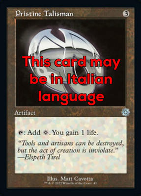MTG PRISTINE TALISMAN 43 FOIL EXC - INTEGRIERTER TALISMAN - BRR IT - MAGIC