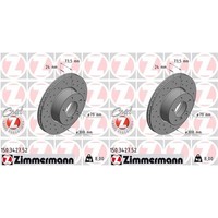 2X Zimmermann Sport Bremsscheiben 300Mm Gelocht Vorne Passend FüR BMW 1 3 Z4