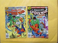 THE AMAZING SPIDER-MAN 1976 COMIC BOOKS # 157 + 158 DOCTOR OCTOPUS BOTH  VF