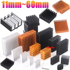 Aluminium Heatsink CPU Radiator IC Electronic Alu Heat Sink Cooling Block Silver