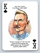 2015 Hero Decks Chicago Cubs Baseball Heroes Playing Cards #KC Cap Anson