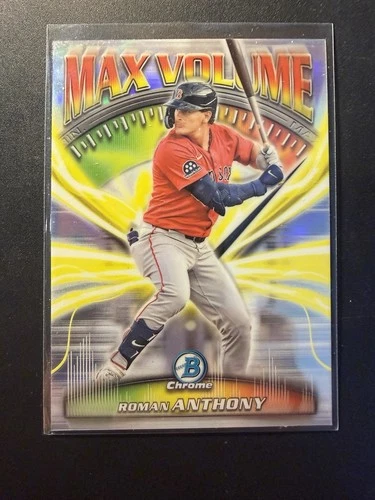 Topps Bowman Chrome 2025 Roman Anthony Max Volume Red Sox MV-8 Insert