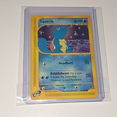 Pokemon Squirtle 132/165 Expedition Base Set 2002 E-Reader Common Card