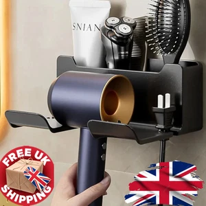 Porte-sèche-cheveux Support mural de lisseur Salle de bain Organisateur Boîte de rangement