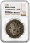 1895 O $1 Morgan Silver Dollar NGC Good Details Environmental Damage Key Date