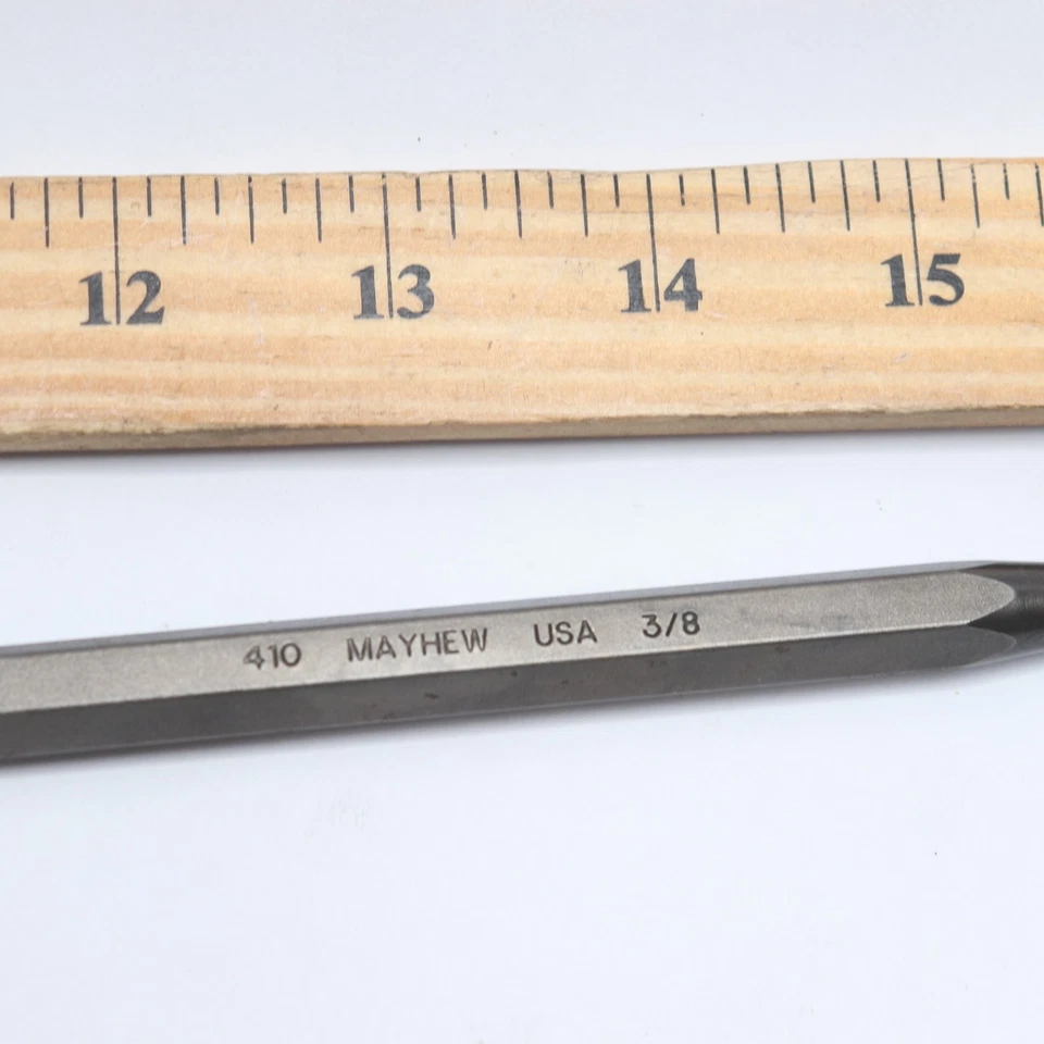 Punzón de pinchazo de metal Mayhew Reg Ec óxido negro 3/8" 4103/8 Foto 2 de 4