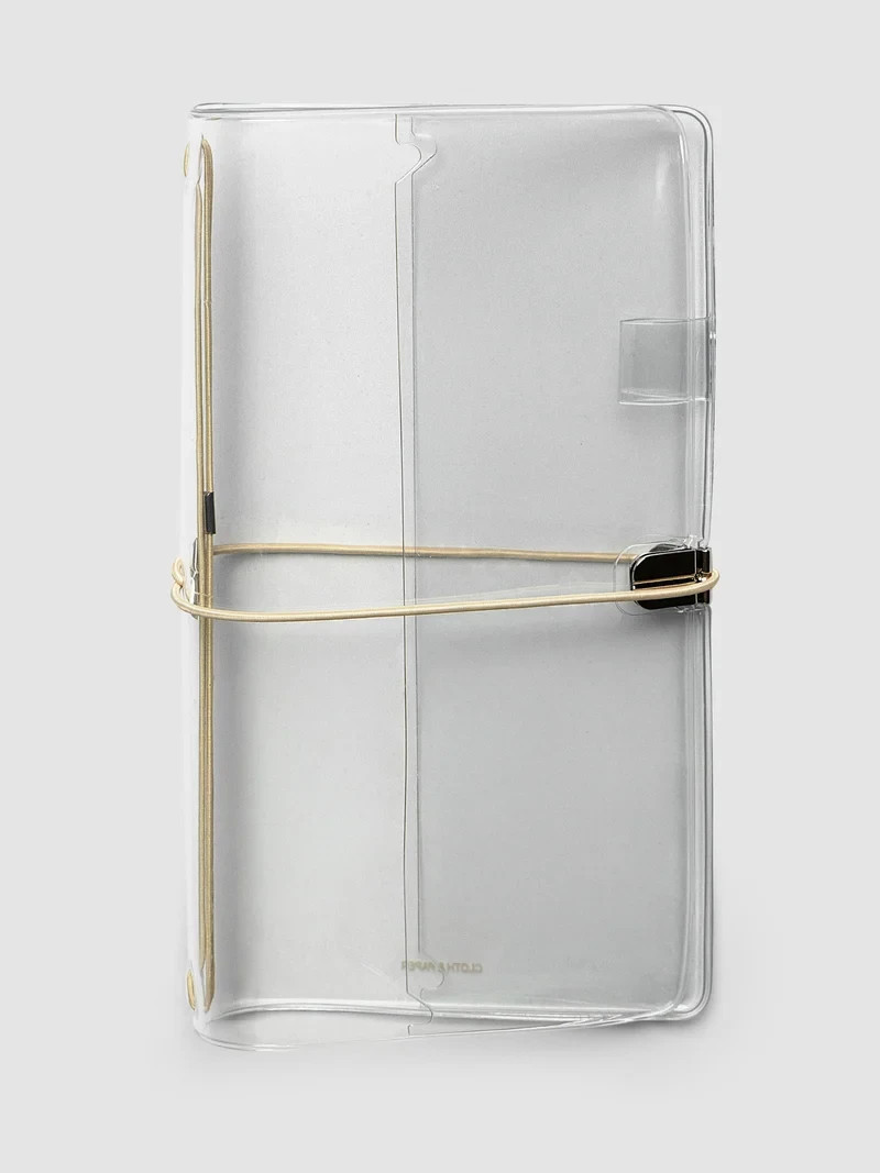 Cloth & Paper A5 SLIM Travel Notebook Cover - Transparent