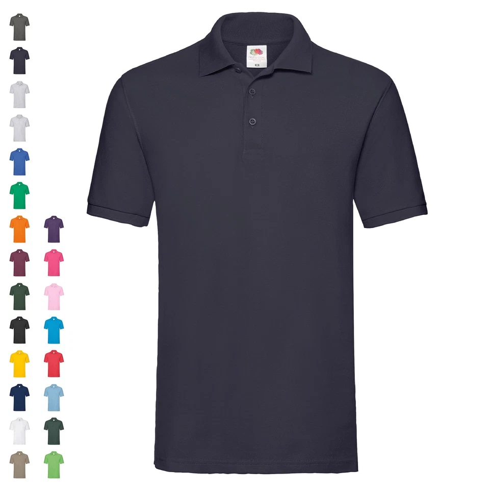 Fruit of the Loom Premium Polo Shirt 100% Baumwolle Poloshirt NEU - Bild 1 von 1