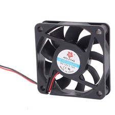 DC 12V 60mmx60mmx15mm 9 Vanes Cooling Cooler Fan w Metal Finger Guard