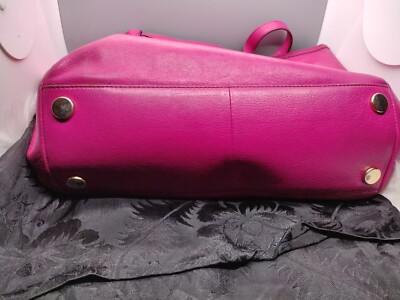 s-l400.jpg Fossil Deep Pink Leather Shoulder Bag main image 1