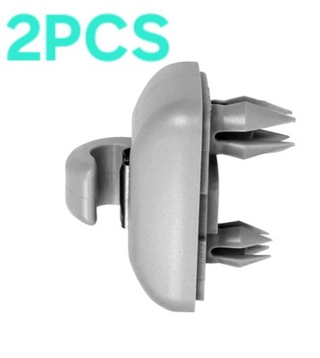 Lot De 2 Clips De Fixation Pour Pare-soleil Audi - Gris - Compatible A1, A3, A4, A5, Q3, Q5, TT - Réf. 8U0857562A