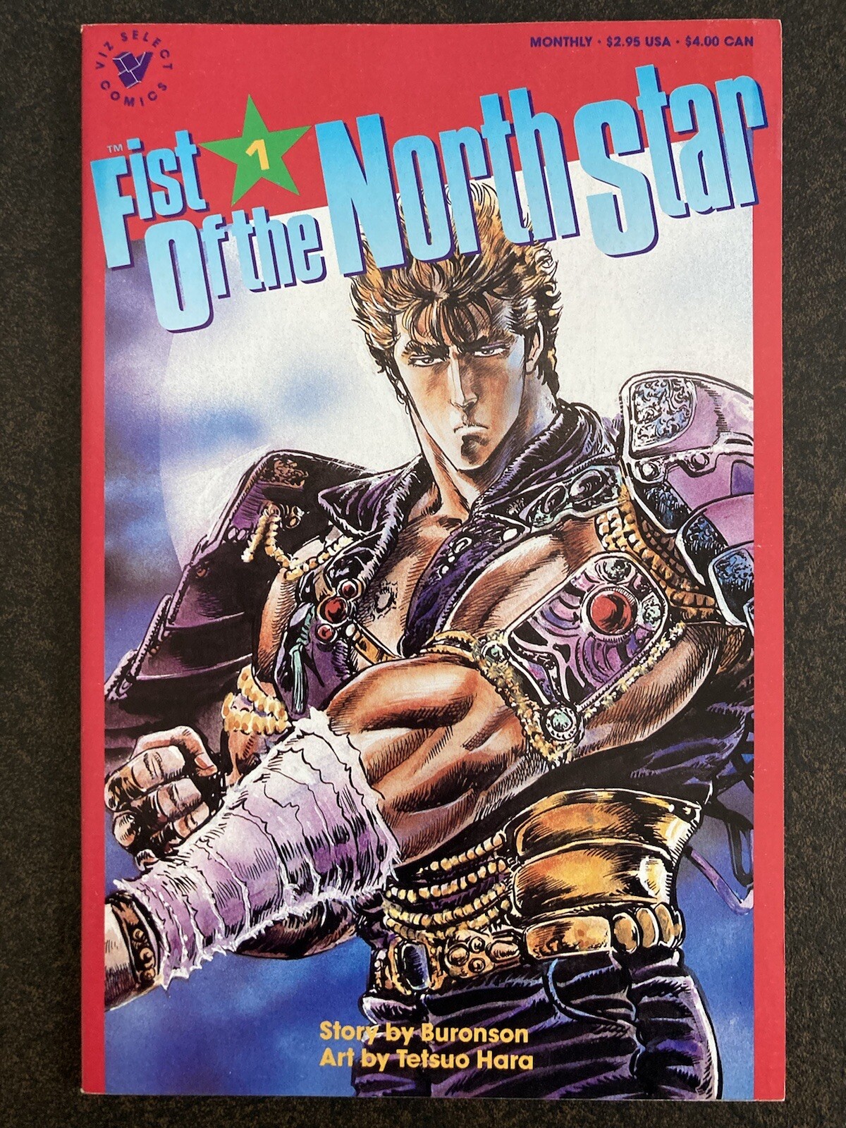 FIST OF THE NORTH STAR 1 1989 VIZ COMICS SHUEISHA MANGA BURONSON TETSUO HARA VF-