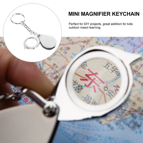 Set of 2 Jewelers Loupe Keychain Ring Magnifier Miniature Child eBay