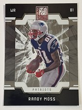 2009 DONRUSS ELITE RANDY MOSS #58 NEW ENGLAND PATRIOTS HOF MINT SHARP CLEAN