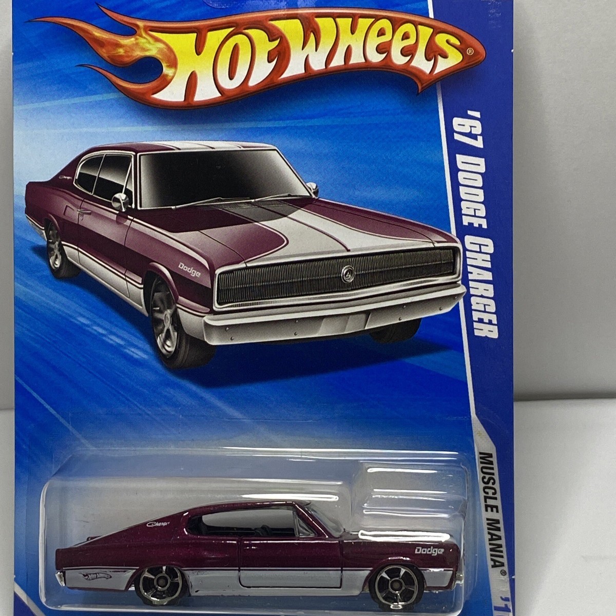 Hot Wheels Muscle Mania '10- '67 Dodge Charger (MAROON) MC5's | eBay
