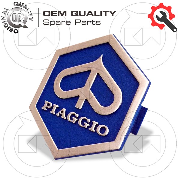 Scudetto Fregio Wappen Sechseckig Typ Originale Piaggio Zip Fast Rider 50 1993-image