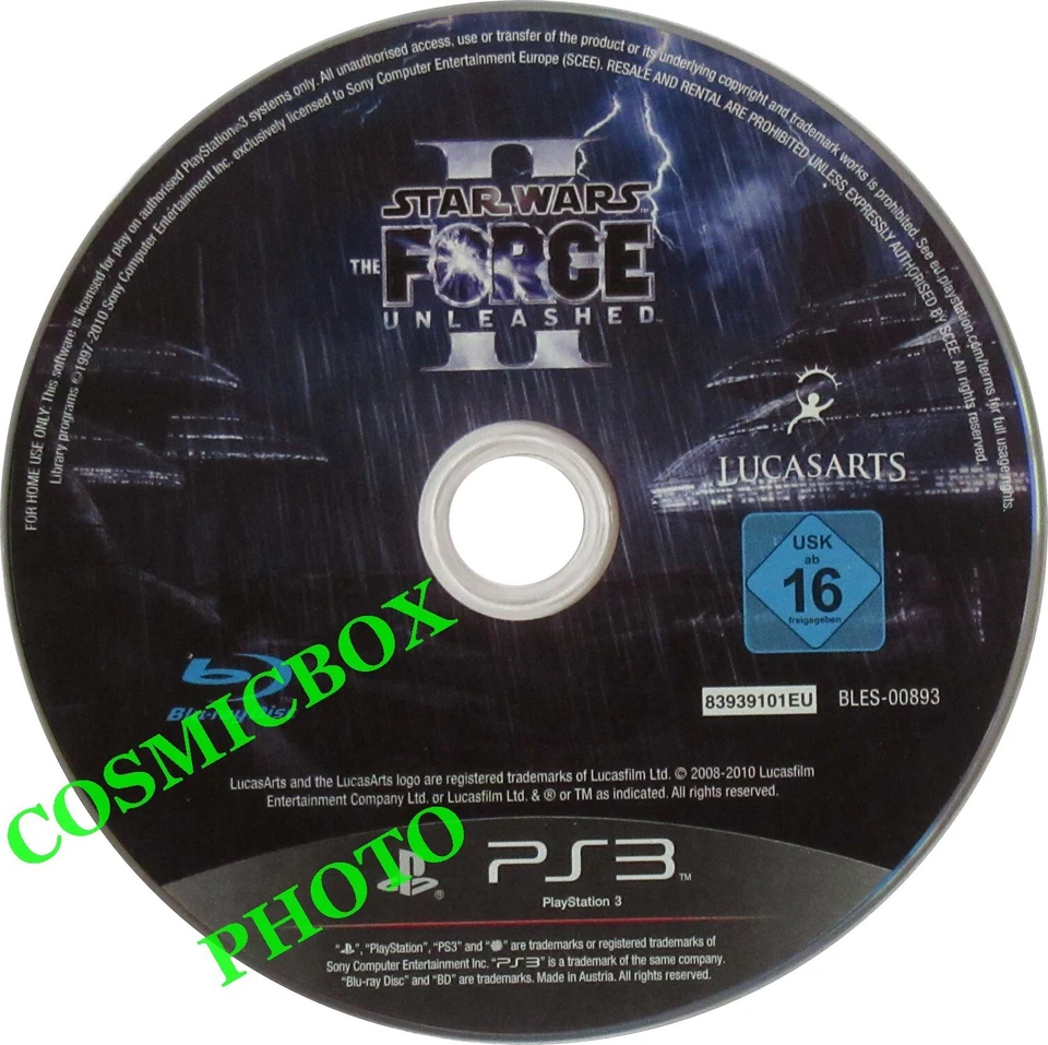 PS3 jeu video - STAR WARS II le pouvoir de la Force 2 Unleasher - PlayStation 3 - Photo 1/1