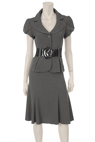 Damen Anzug Set 2-teilig Aus Samt - Elegant Für Business & Festlichkeiten | Blazer Mit Bleistiftrock