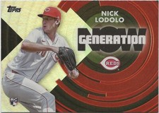 2022 Topps Update NICK LODOLO Generation Now Foil Insert Reds Rookie RC #GN-65