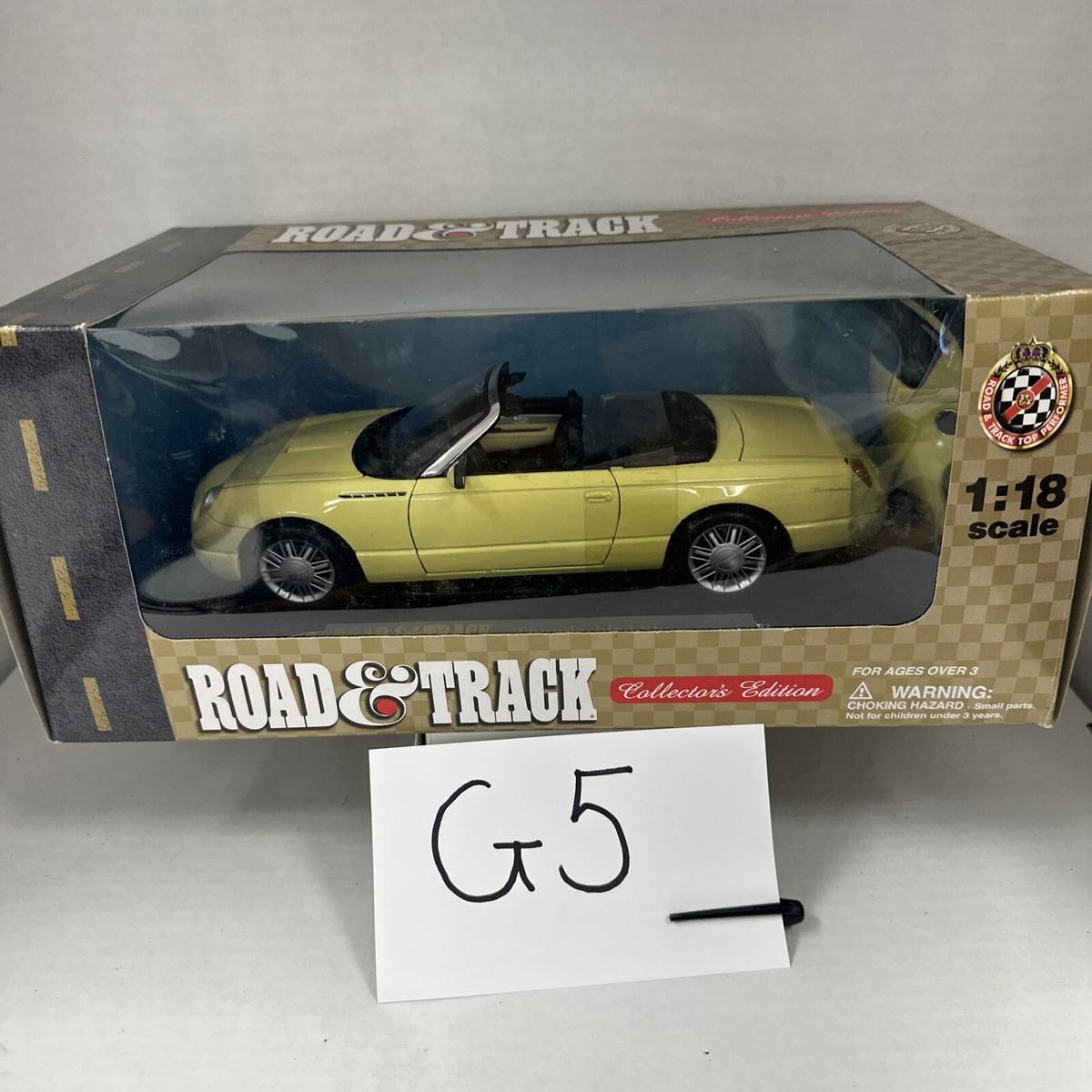 Maisto Road Track 1:18 Scale Die Cast 2002? Ford Thunderbird NIB JSH