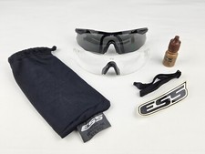 ESS Ice Eyeshield Crossbow 2LS Kit Safety Shooting Glasses w/Clear Smoke Grey