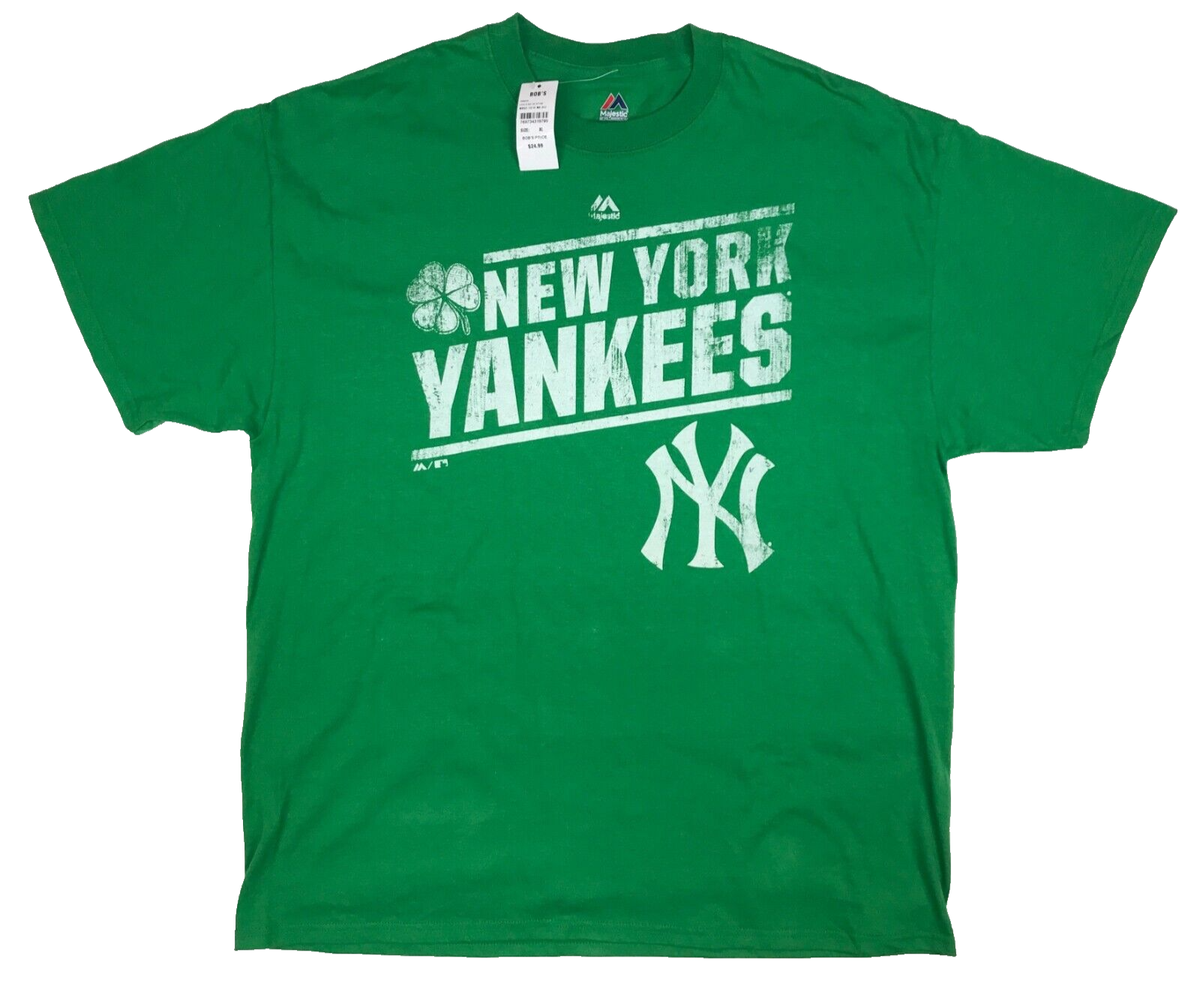 Majestic New York Yankees Tシャツ New NWT Size XL Majestic New York Yankees Irish Ireland Green Tee