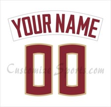 Florida State Seminoles Customized Number Kit for 2023-24 white Baseball Uniform