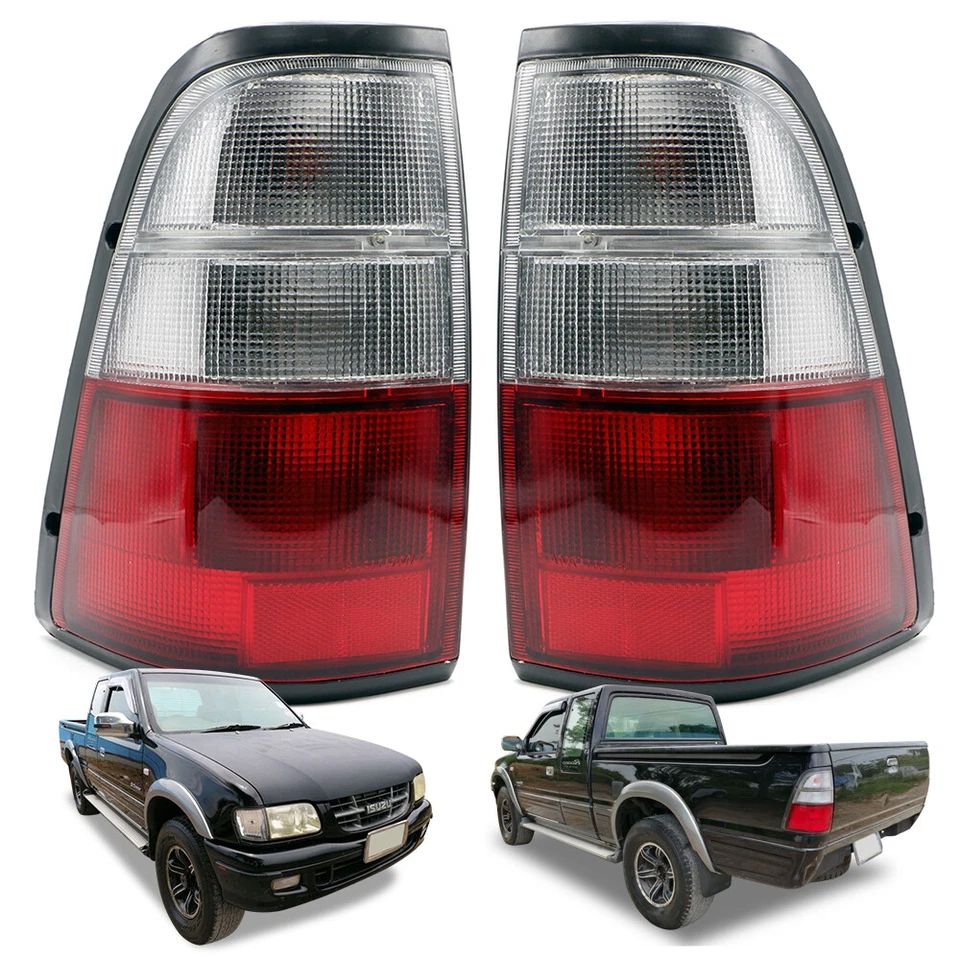 Rh+Lh Tail Lmap wih Bulbs Red For Isuzu TFR TF Dragon Eyes Rodeo 1997 - 2003 Foto 3 de 4