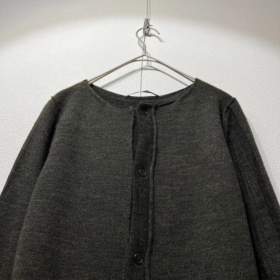 Кардиган на пуговицах Y's Yohji Yamamoto высококачественный дизайн вязаная шерсть сделано в Японии - Изображение 3 из 4