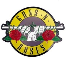 Guns N Roses Bullet Logo Metallic Emblem Sticker Decal Heavy Metal