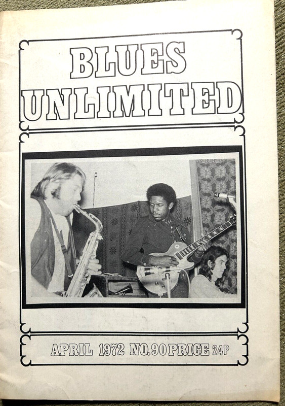 BLUES UNLIMITED MAGAZINE - APRIL 1972 - LUTHER ALLISON COVER FAST FREE SHIPPING